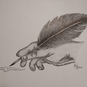 Ink feather