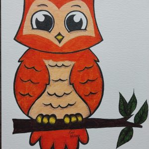 Owl Sitting on a Branch